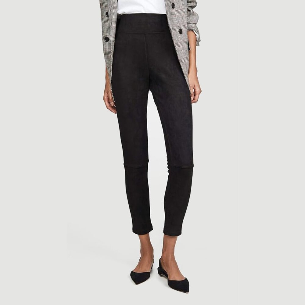 SPLENDID HIGHLINE FAUX SUEDE BLACK LEGGING PANT NWT